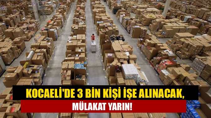 Kocaelide 3 bin kişi işe alınacak, mülakat yarın!