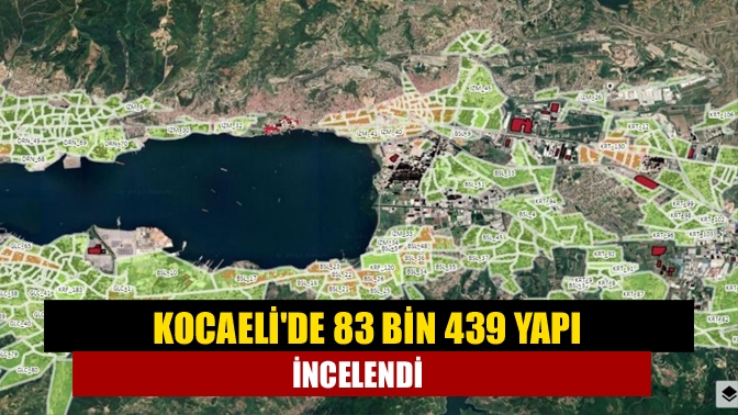 Kocaelide 83 bin 439 yapı incelendi