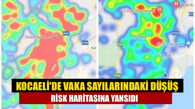 Kocaelide vaka sayılarındaki düşüş risk haritasına yansıdı