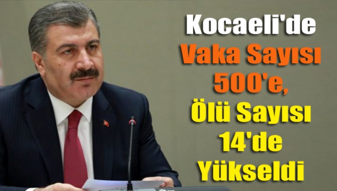 Kocaeli'de vaka sayısı 500'e, ölü sayısı 14'de yükseldi