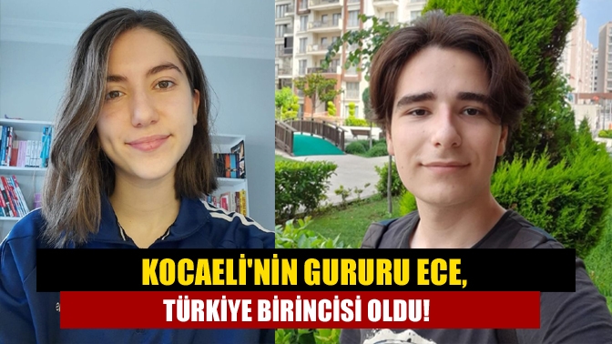 Kocaelinin gururu Ece, Türkiye birincisi oldu!