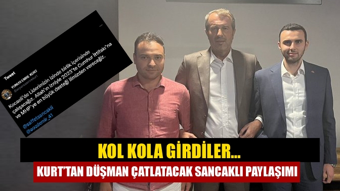 Kol kola girdiler… Kurt’tan düşman çatlatacak Sancaklı paylaşımı