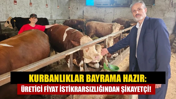 Kurbanlıklar bayrama hazır: Üretici fiyat istikrarsızlığından şikayetçi!