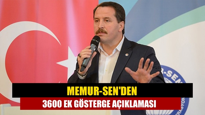 Memur-Senden 3600 ek gösterge açıklaması