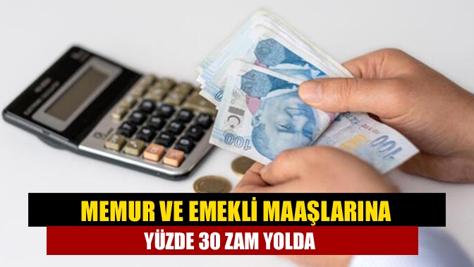 Memur ve emekli maaşlarına yüzde 30 zam yolda