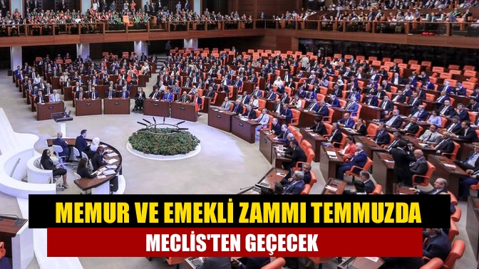 Memur ve emekli zammı temmuzda Meclisten geçecek