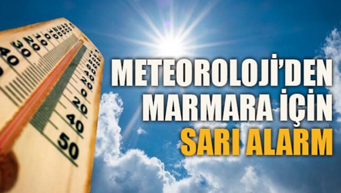 Meteoroloji’den Marmara için sarı alarm