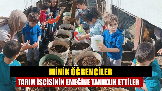 Minik Öğrenciler Tarım İşçisinin Emeğine Tanıklık Ettiler