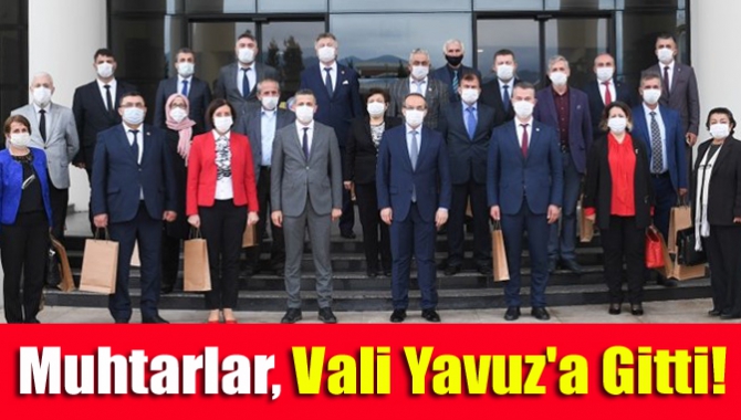 Muhtarlar, Vali Yavuz'a gitti!