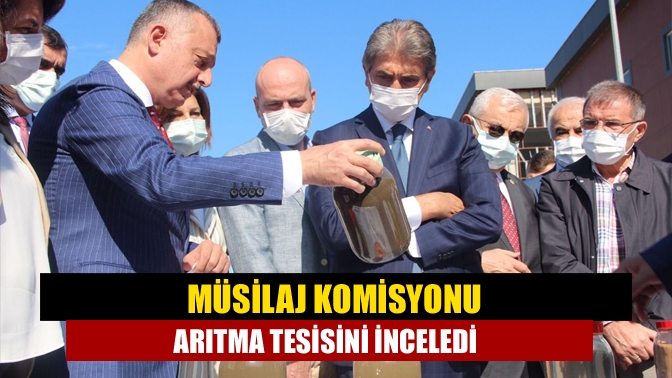 Müsilaj komisyonu arıtma tesisini inceledi