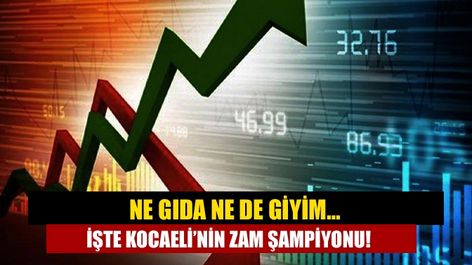 Ne gıda ne de giyim… İşte Kocaeli’nin zam şampiyonu!