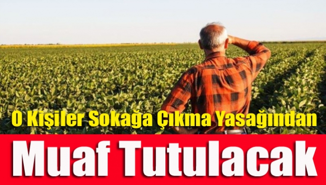 O kişiler sokağa çıkma yasağından muaf tutulacak