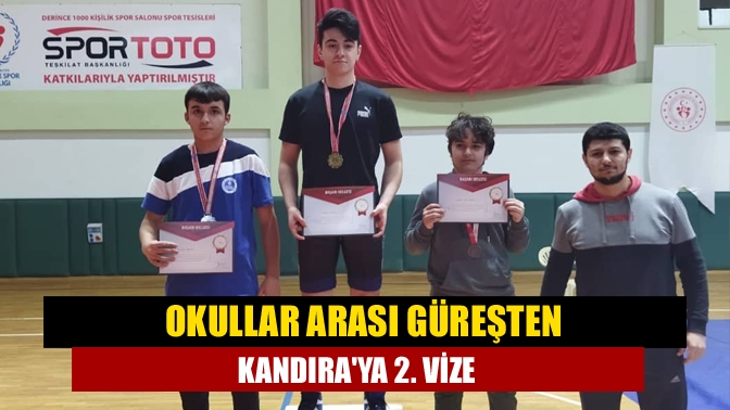 Okullar Arası Güreşten Kandıraya 2. Vize