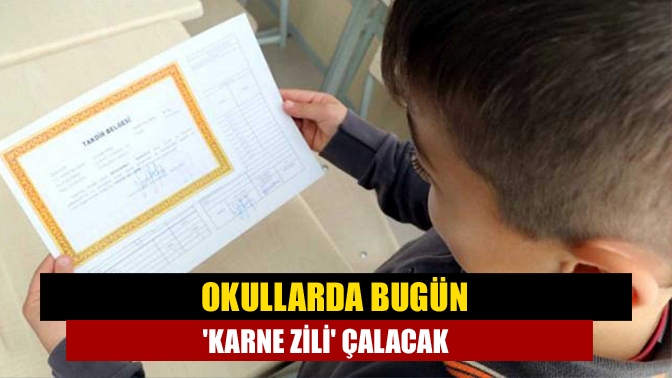 Okullarda Bugün karne zili çalacak