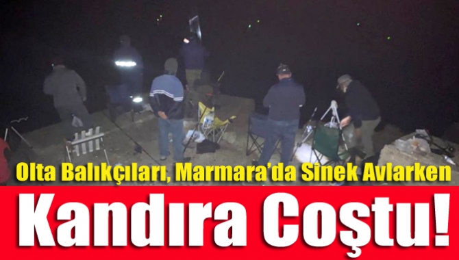 Olta balıkçıları, Marmara’da sinek avlarken Kandıra coştu!