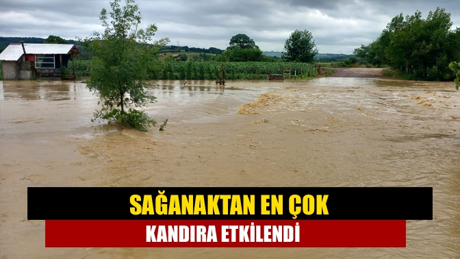 Sağanaktan en çok Kandıra etkilendi