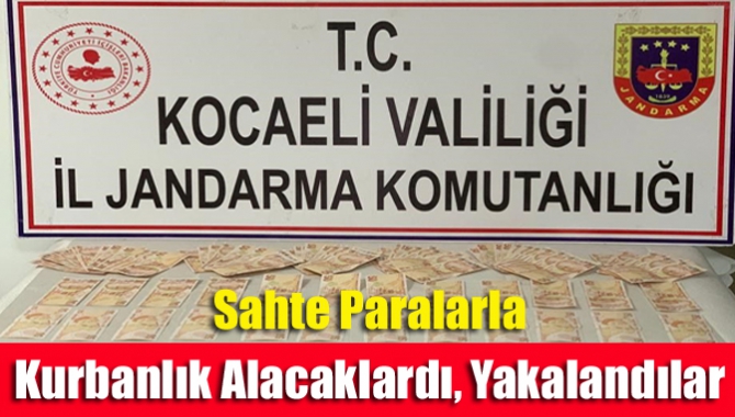 Sahte paralarla kurbanlık alacaklardı, yakalandılar