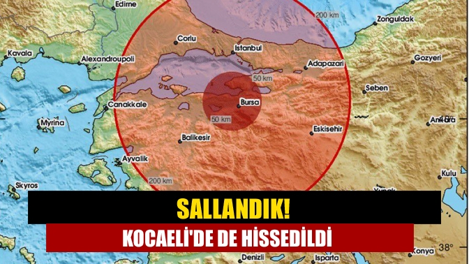 SALLANDIK! Kocaelide de hissedildi