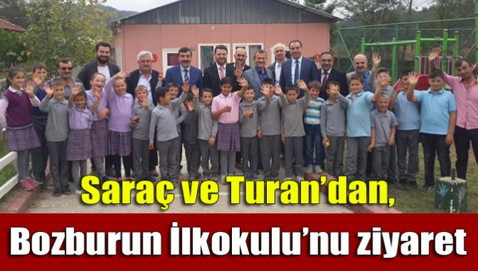 Saraç ve Turan’dan, Bozburun İlkokulu’nu ziyaret