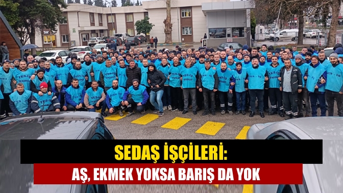 SEDAŞ işçileri: Aş, ekmek yoksa barış da yok