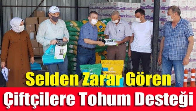 Selden Zarar Gören Çiftçilere Tohum Desteği