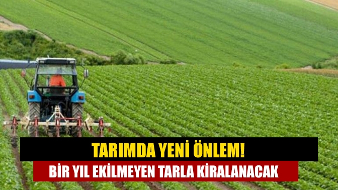 Tarımda yeni önlem! Bir yıl ekilmeyen tarla kiralanacak