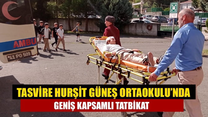 Tasvire Hurşit Güneş Ortaokulu’nda Geniş Kapsamlı Tatbikat