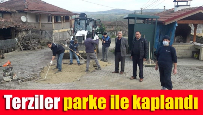 Terziler parke ile kaplandı