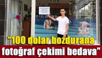 “100 dolar bozdurana fotoğraf çekimi bedava”