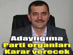 Adaylığıma parti organları karar verecek