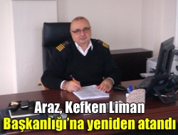 Araz, Kefken Liman Başkanlığına yeniden atandı