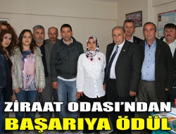 Ziraat Odasından başarıya ödül