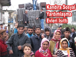 Kandıra Sosyal Yardımlaşma evleri ısıttı