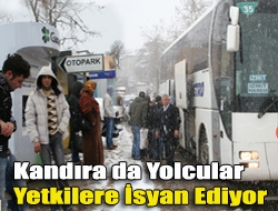 Kandıra da Yolcular Yetkilere İsyan Ediyor