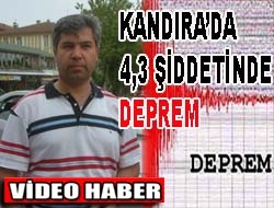 Kandıra'da 4,3 şiddetinde deprem meydana geldi