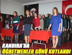 Kandırada öğretmenler günü kutlandı