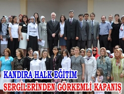 Kandıra Halk Eğitim sergilerinden görkemli kapanış