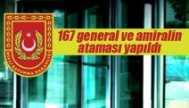 167 general ve amiralin ataması yapıldı