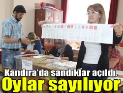 Kandırada sandıklar açıldı, oylar sayılıyor