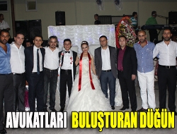 Avukatları buluşturan düğün