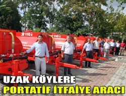 Uzak köylere portatif itfaiye aracı