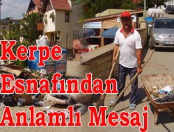 Kerpe Esnafından Anlamlı Mesaj