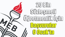 20 Bin Sözleşmeli Öğretmenlik İçin Başvurular 6 Ocak'ta