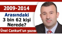 2009-2014 arasındaki 3 bin 62 kişi nerede?