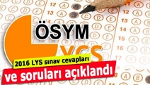 2016 LYS sınav cevapları ve soruları açıklandı