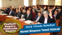 2016 yılında belediye hizmet binasının temeli atılacak