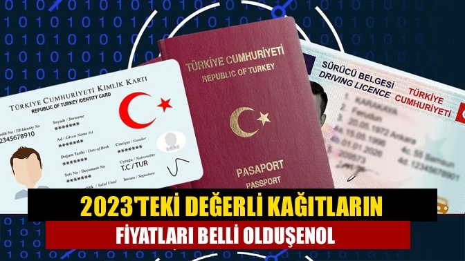 2023'teki değerli kağıtların fiyatları belli oldu