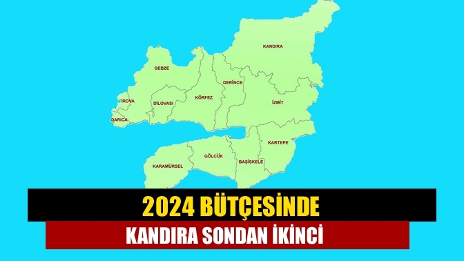 2024 bütçesinde Kandıra sondan ikinci