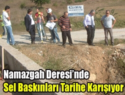 Namazgah Deresinde sel baskınları tarihe karışıyor