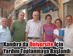 Kandıra’da Üniversite için Yardım toplanmaya başlandı